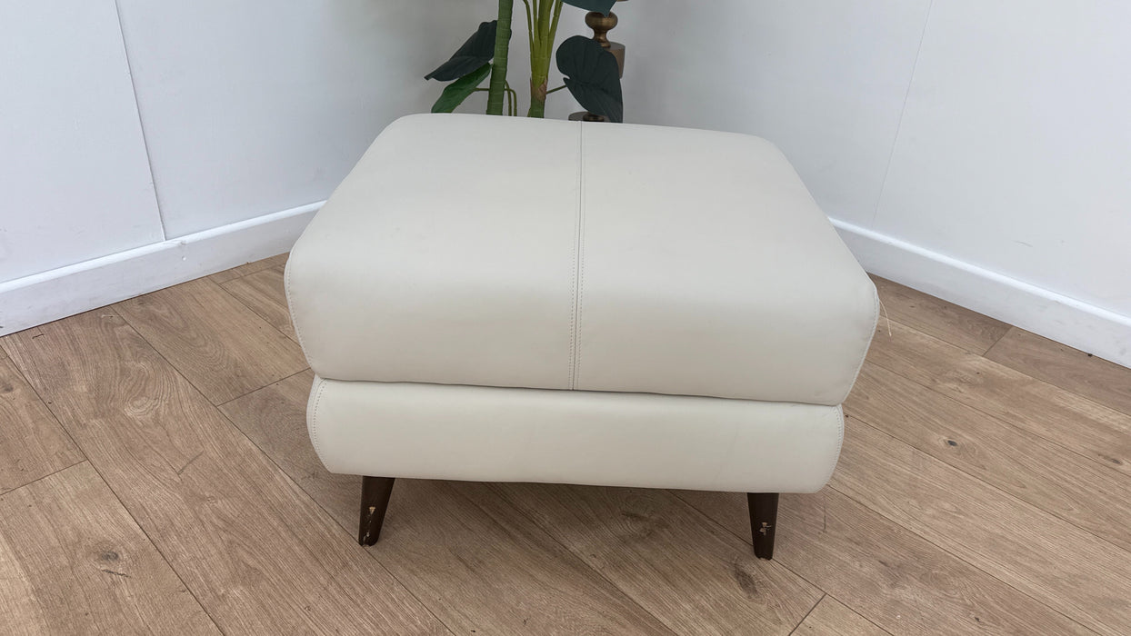 Sofology Adler Leather Storage Footstool in Trusty Matt Bone