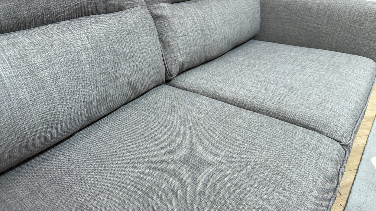 Sofology Hetty Fabric 2 Seater Full Back in Linoso Slate