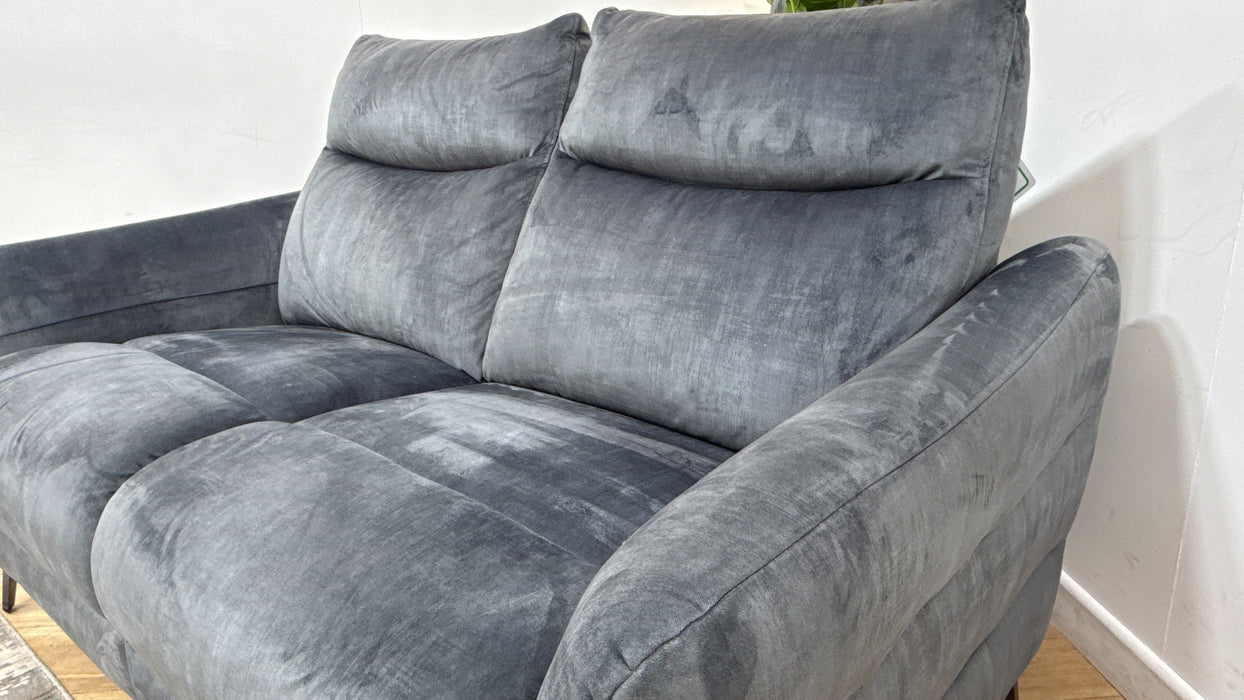 Sofology The Renato Fabric 2 Seater in Heritage Velvet Granite