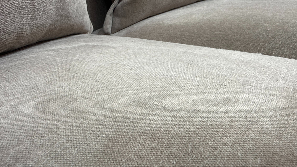 Sofology Empress Fabric 4 Seater Pillow Back in Relaxed Chenille Nutmeg