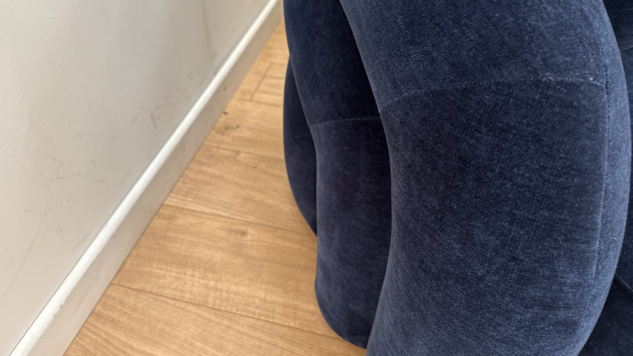 Sofology The Dalston 3 Seater Sofa in Soft Chenille Navy Limited Edition