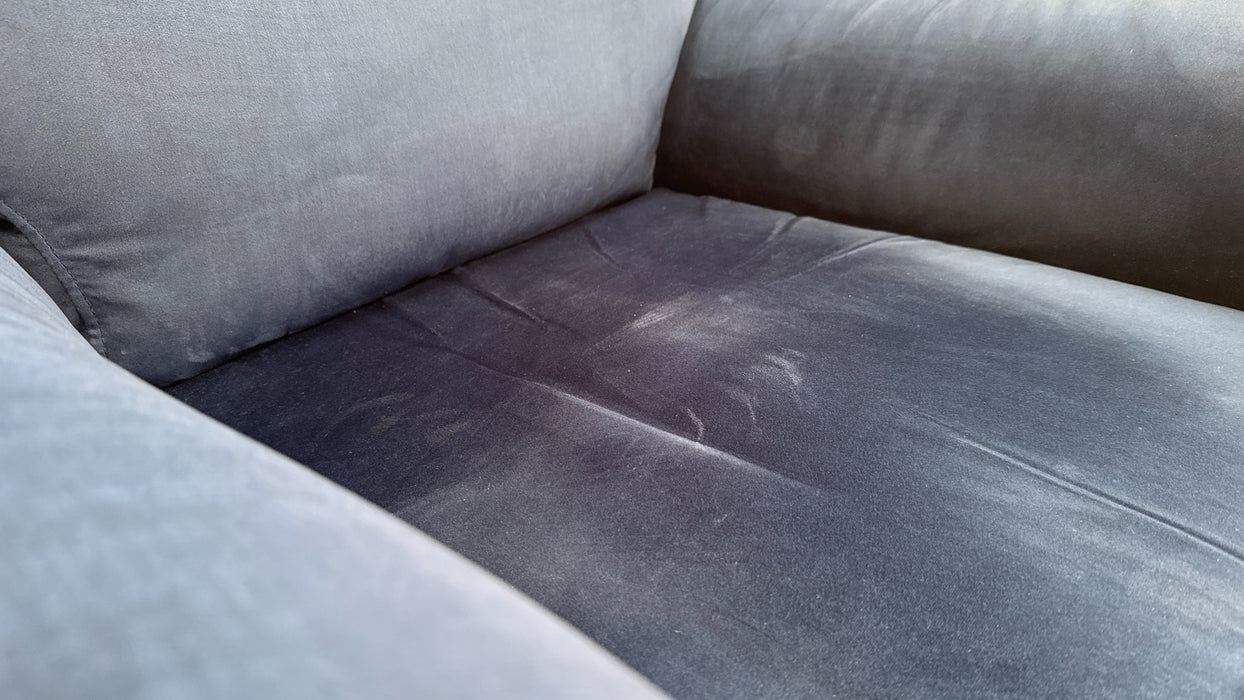 Sofology Parker Fabric Chair Power Recliner/Headrest in Heritage Velvet Royal