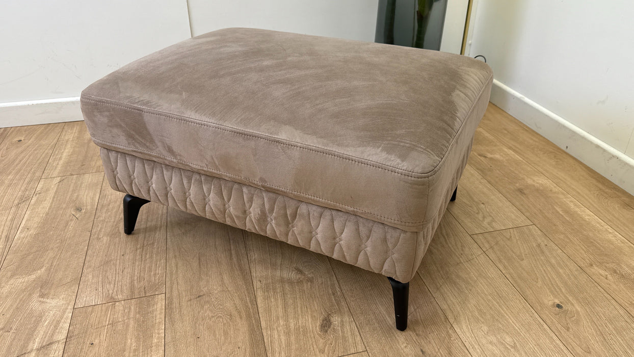 Sofology Muse Fabric Designer Footstool in Tara Nutmeg