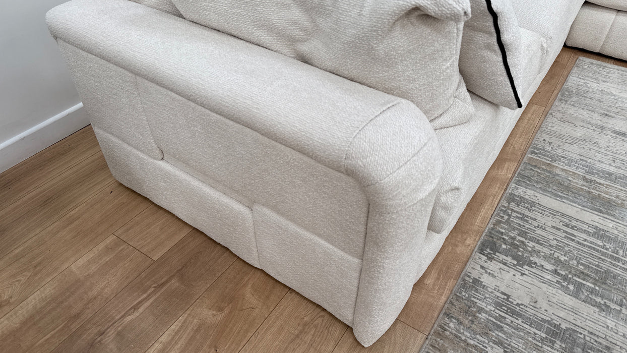 Sofology The Westwood Fabric 3 Corner 3 in Boucle Ecru Mix