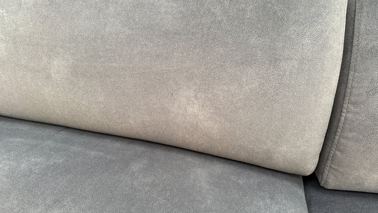 Sofology The Benz 3 Seater Fabric Recliner Sofa in Lifestyle Flecked Fabric Charcoal