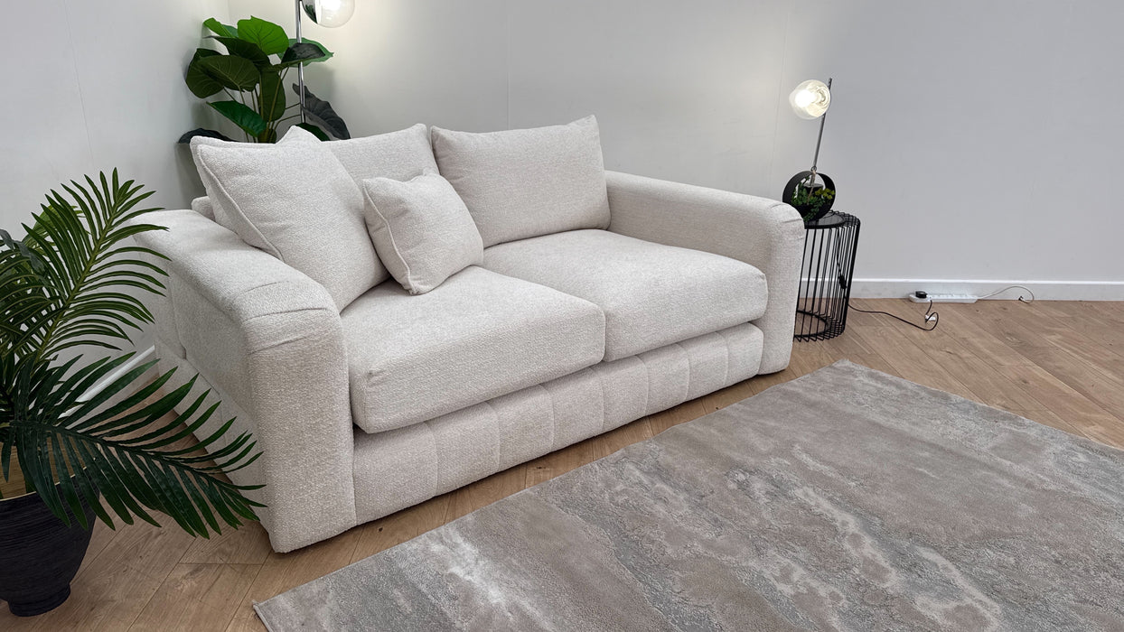 Sofology The Westwood Fabric 2 Seater Soft Boucle Ecru Mix All Over