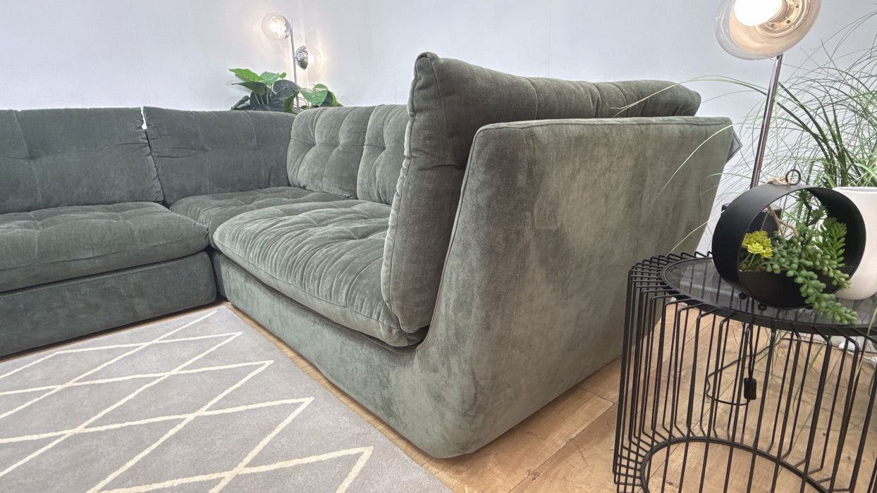 Sofology Cocoon Fabric 2 Corner 2 in Relaxed Chenille Pine