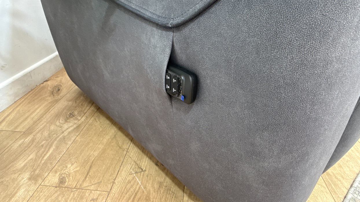 Sofology Riviera Fabric 2 Seater Motion Chaise in Lifestyle Flecked Charcoal