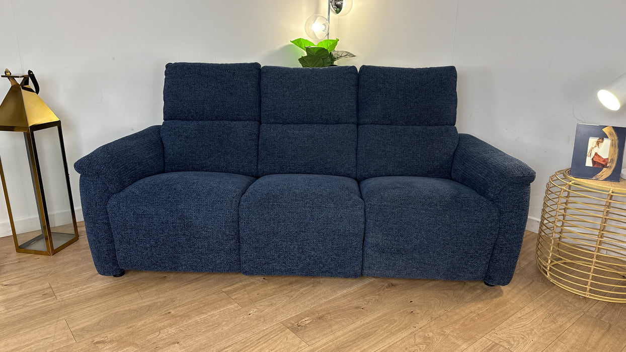 Sofology The Ripley 3 Seater Recliner Sofa in Woven Textured Fabric Mocha