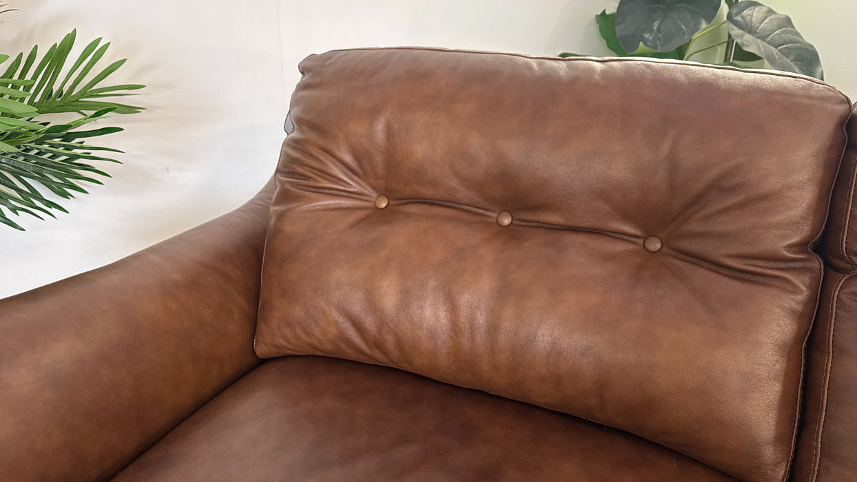 Sofology Cordelia Leather 2 Seater in Alaska Whiskey