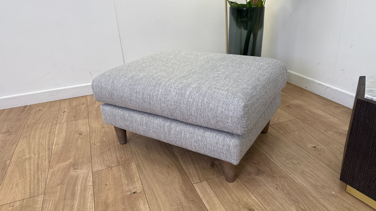 Sofology The Ambleside Fabric Footstool in Capital Light Grey