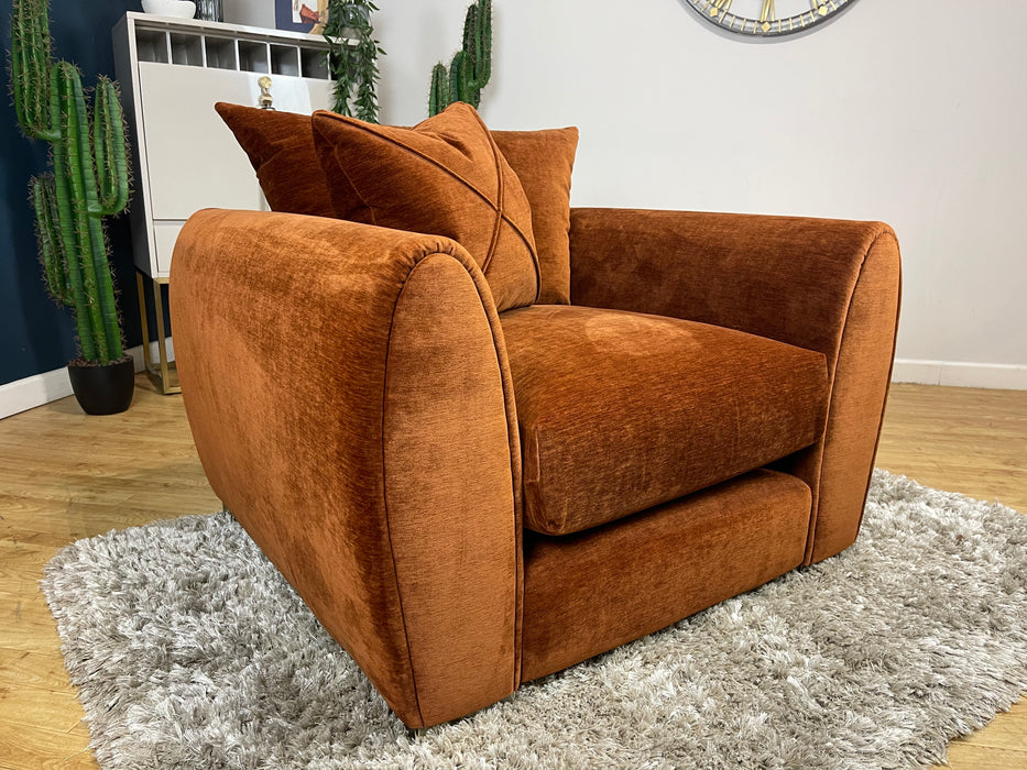 Hourglass Chair Vintage Rust Stone Mix (WA2)