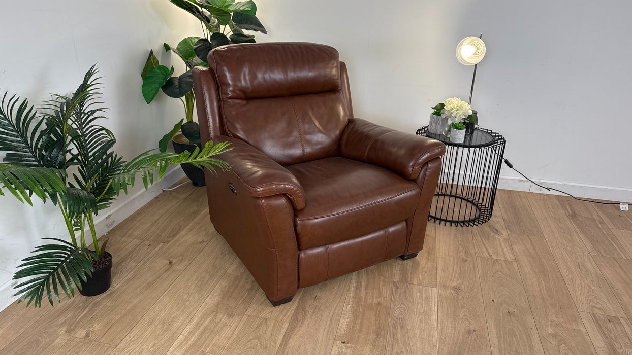 Bentley Leather Power Recliner