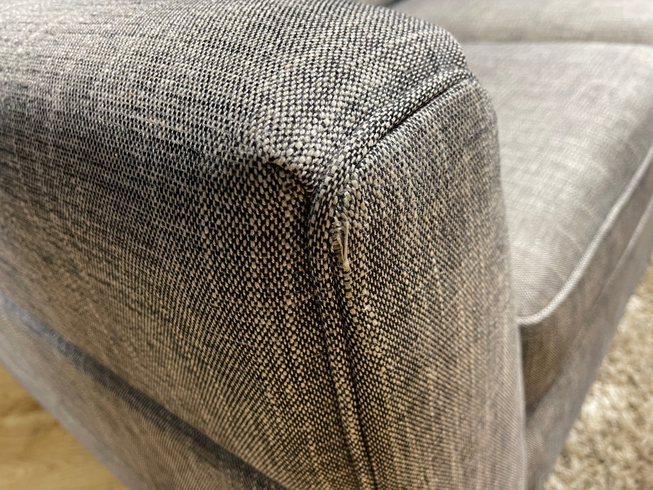 Shoreditch 2 Seater - Fabric Sofa - Linen Charcoal  Foam Seat (WA2)