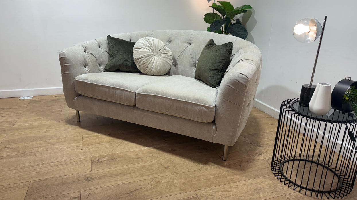 Sofology The Gatsby Fabric 2 Seater in Soft Chenille Linen Mix
