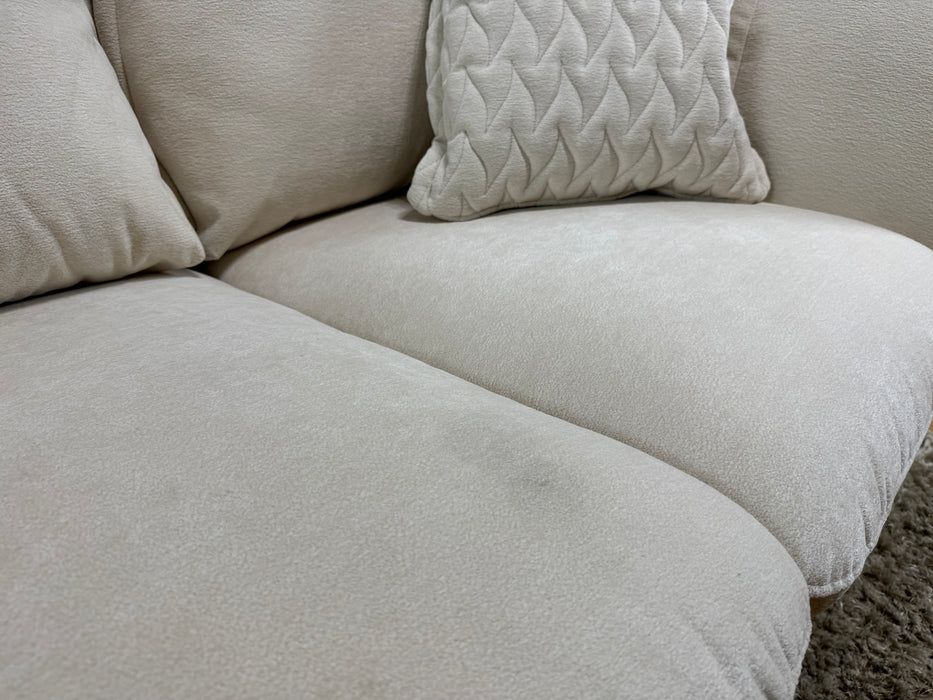 Empress Fabric 2 Seater - Texture Chenille Oyster (WA2)