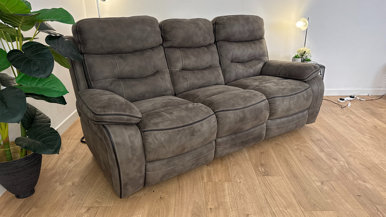 Noah 3 Seater Fabric Power Recliner