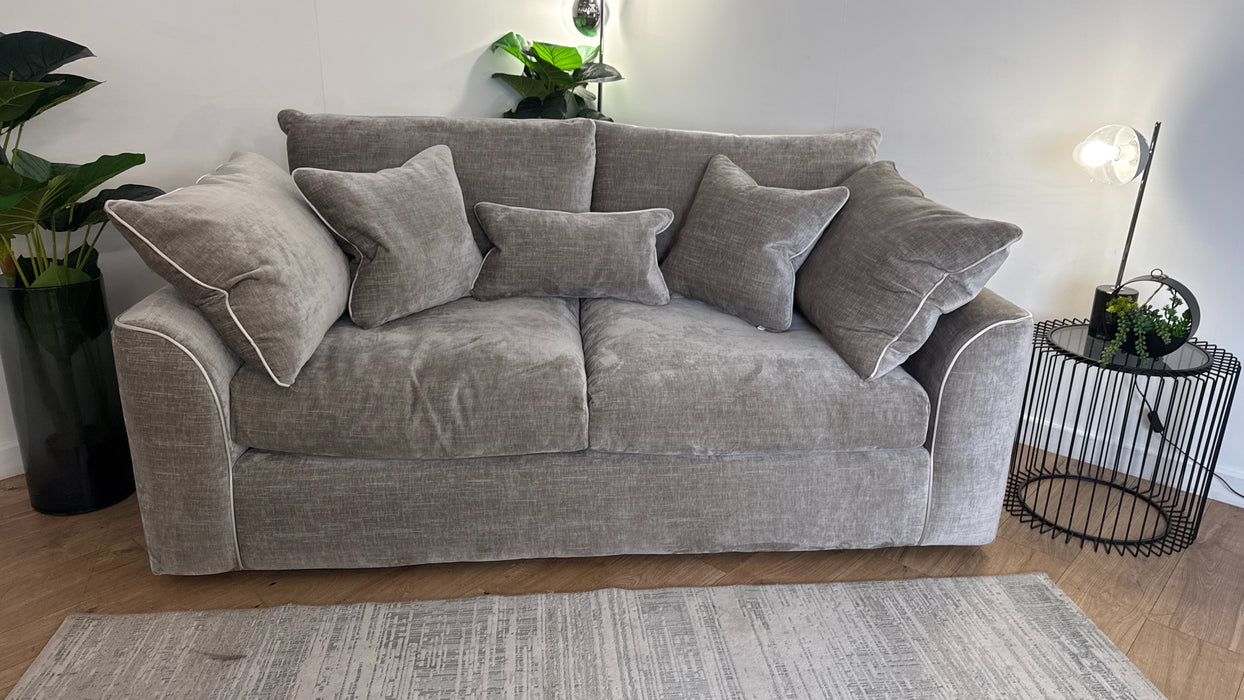 Sofology Georgio Fabric 3 Seater in Stone Mix