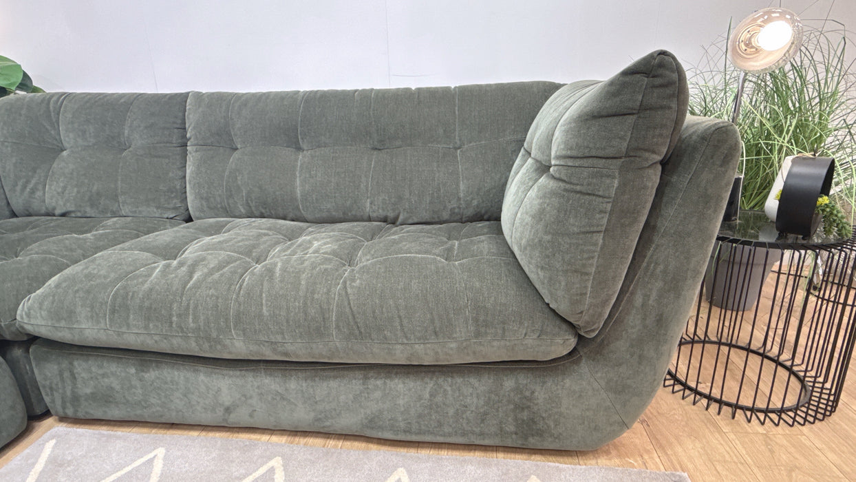 Sofology Cocoon Fabric 2 Corner 2 in Relaxed Chenille Pine
