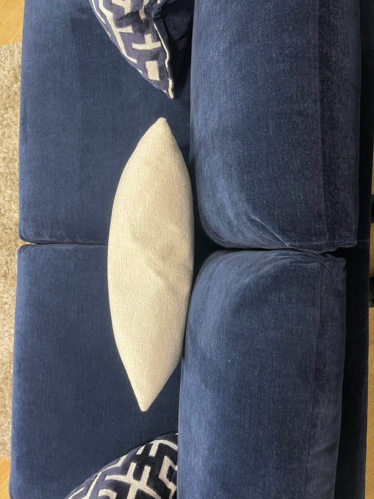 Mayfair 3 Seater - Soft Chenille Navy Mix Fabric (WA2)