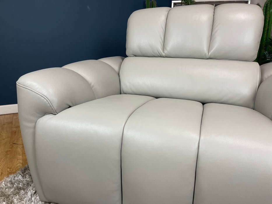 Nobu Leather Loveseat - Trusty Sheen Lead Grey (WA2)