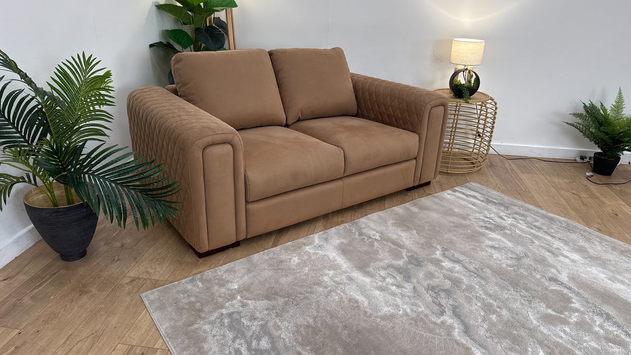 Sofology The Firenze Fabric 2 Seater in Lifestyle Nubuck Feel Fabric Camel