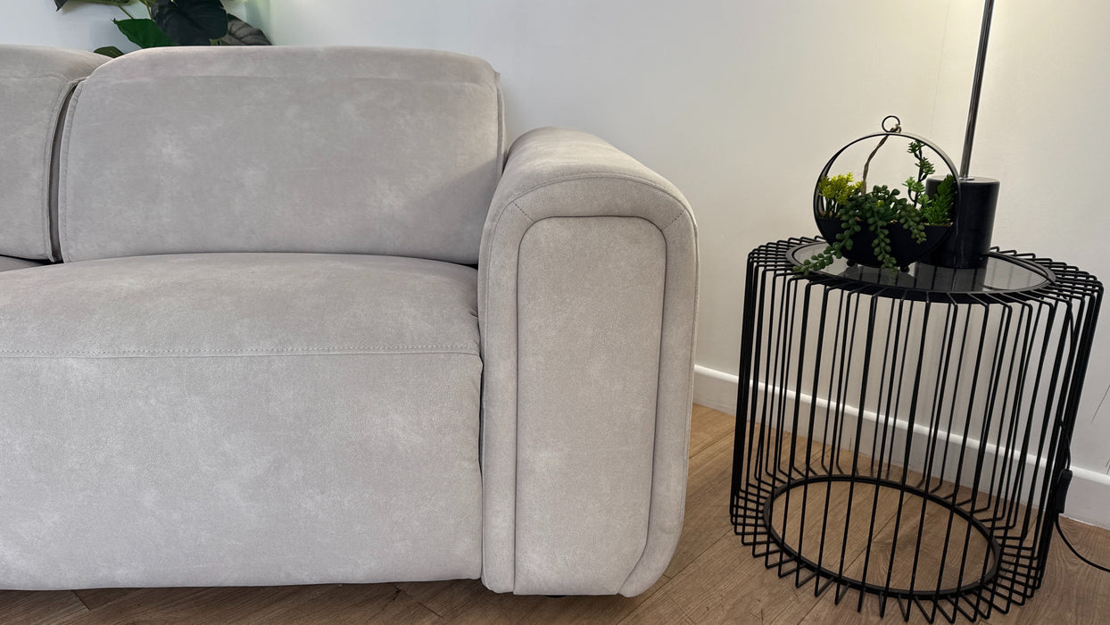 Sofology The Premiere 2.5 Seater Recliner Sofa in Lifestyle Flecked Fabric Ivory