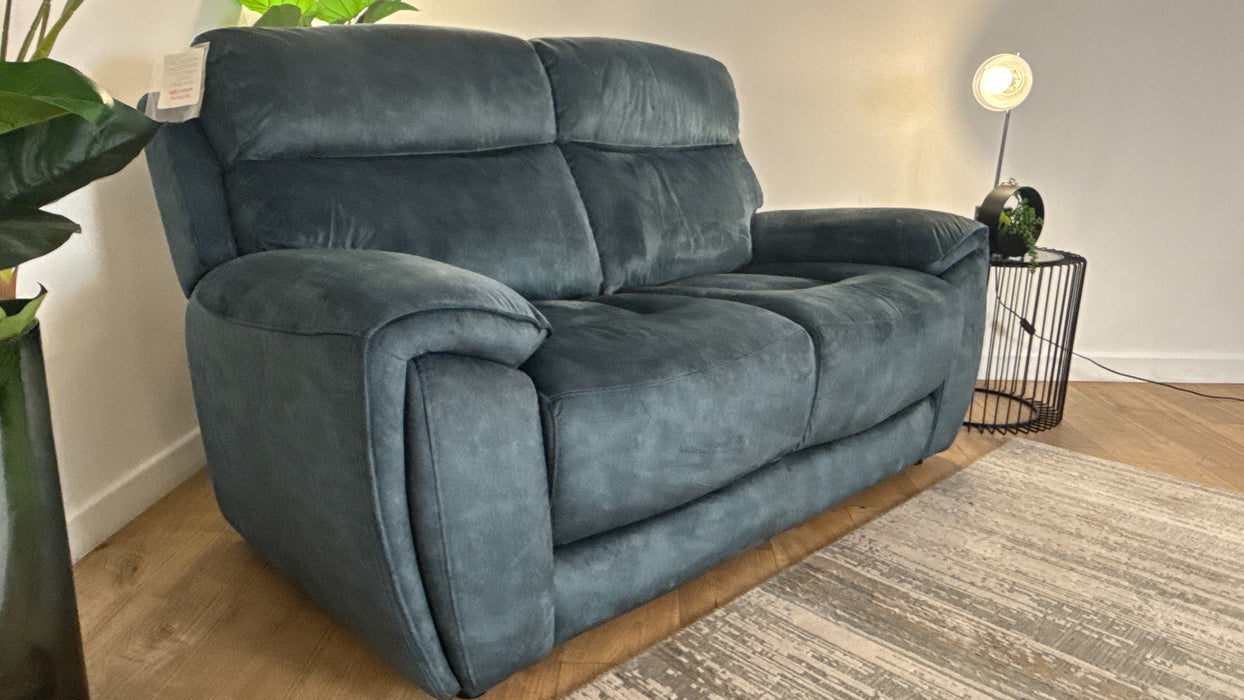 Sofology Radleigh Fabric 2 Seater in Washed Velvet Teal