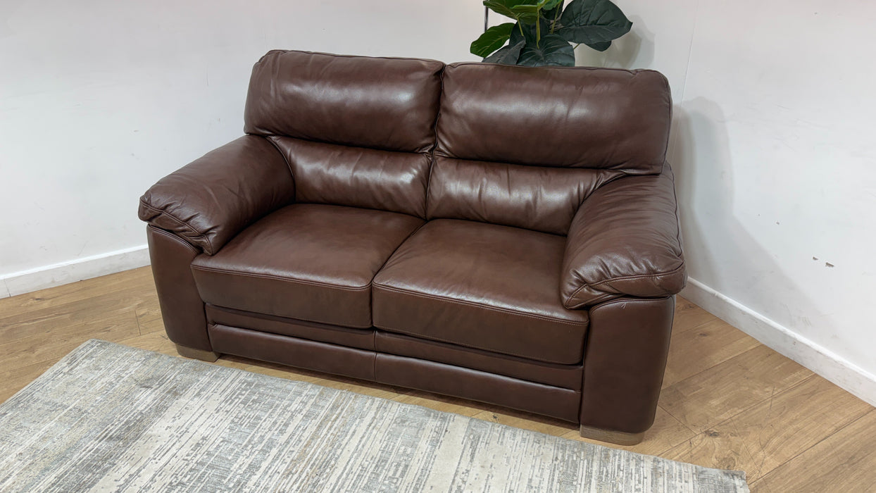 DFS Hawes 2 Seater Fabric Sofa in Chocolate