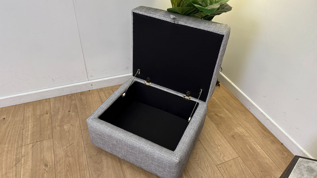DFS Sophia Storage Footstool in Grey