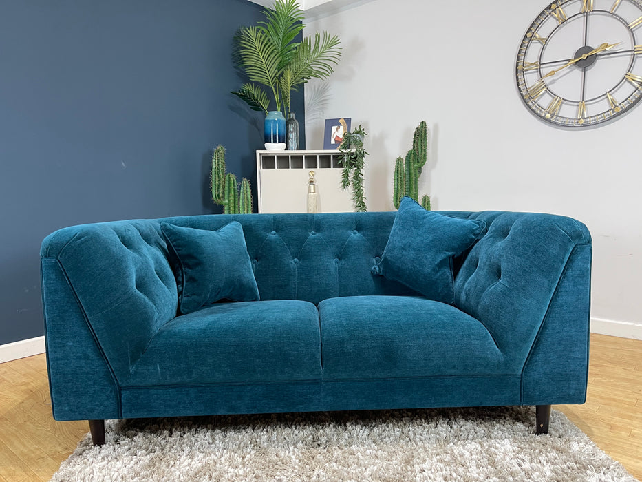 Bridgerton 2 Seater Fabric Aston Teal All Over (WA2)