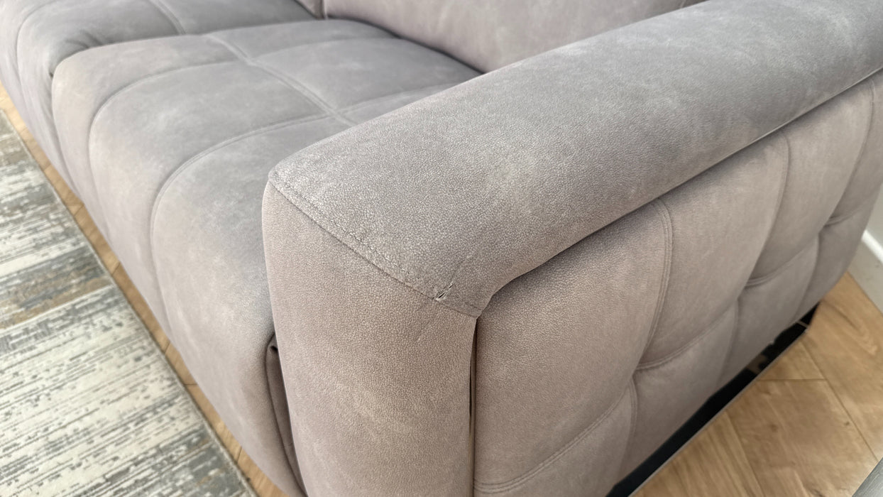 Sofology The Marvella 2.5 Fabric Power Recliner/Headrest in Lifestyle Flecked Stone