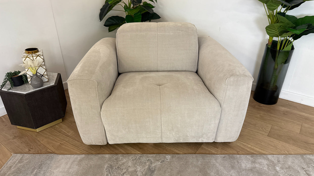 Sofology The Riviera Fabric Loveseat in Relaxed Chenille Cotton