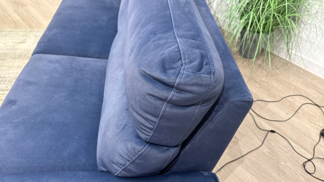 Sofology Arlo Fabric 2.5 Seater Power Recliner in Lifestyle Flecked Navy