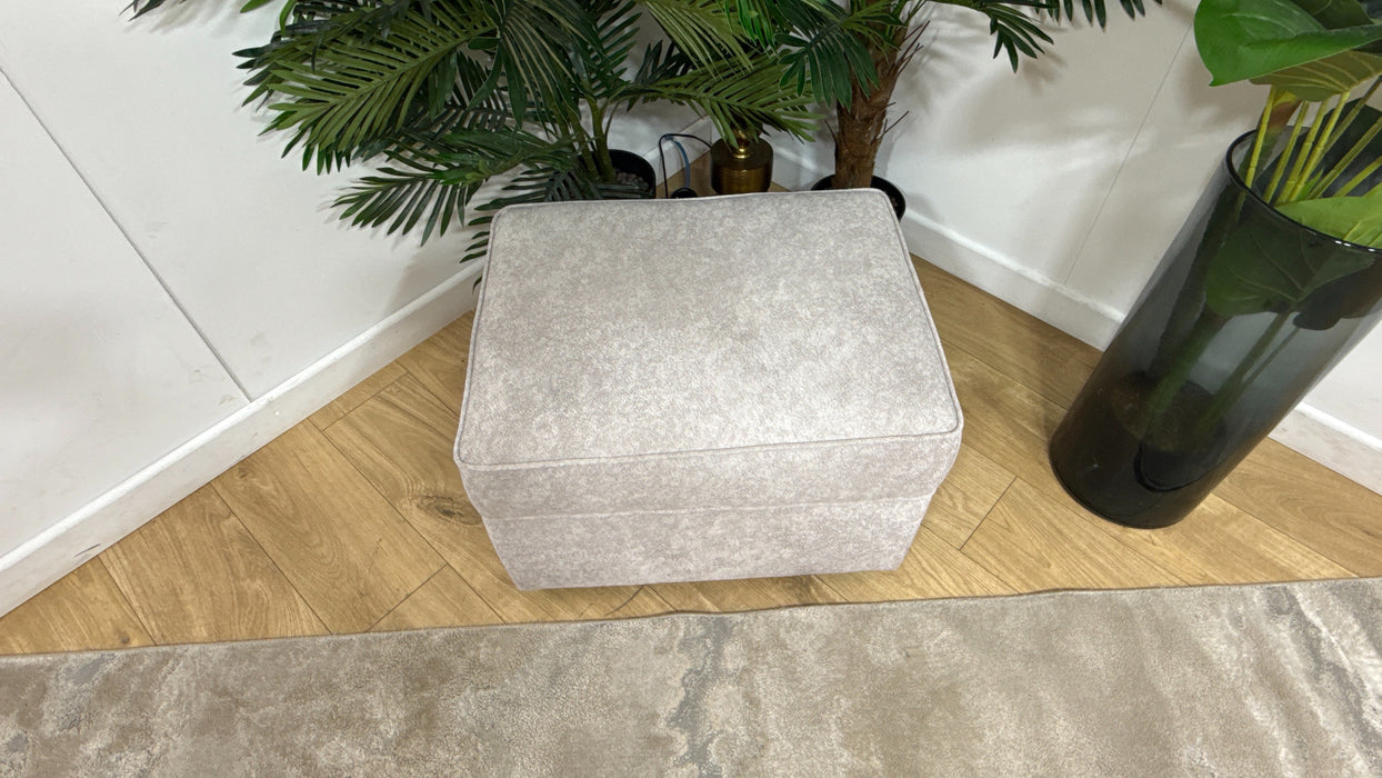 Sofology Titan Fabric Storage Footstool in Marina Stone