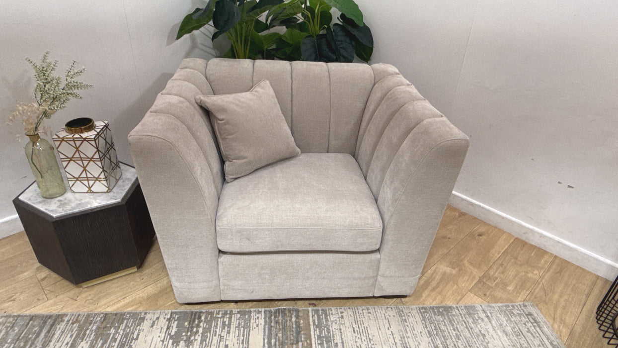Sofology Downtown Fabric Chair in Aston Linen