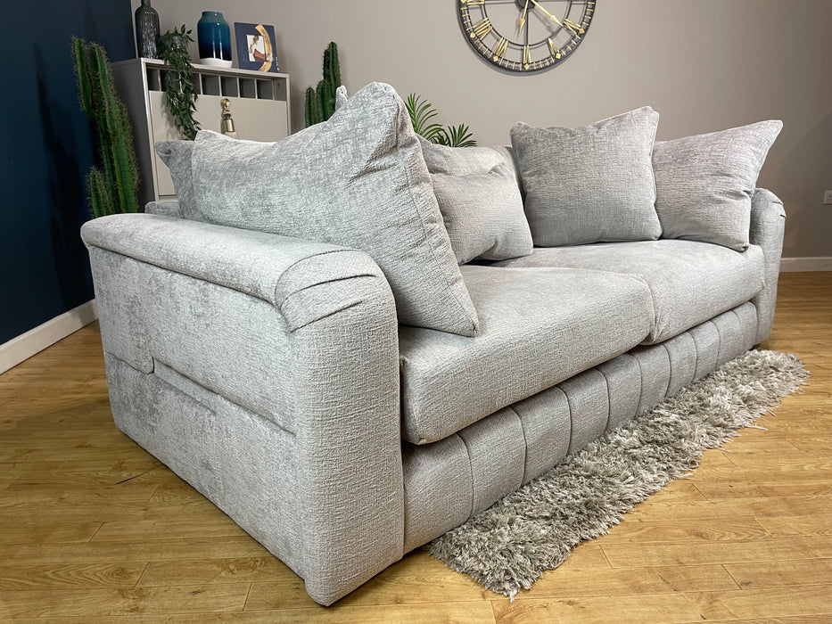 Westwood Fabric 3 Seater - Teddy Chenille silver ( WA2 )