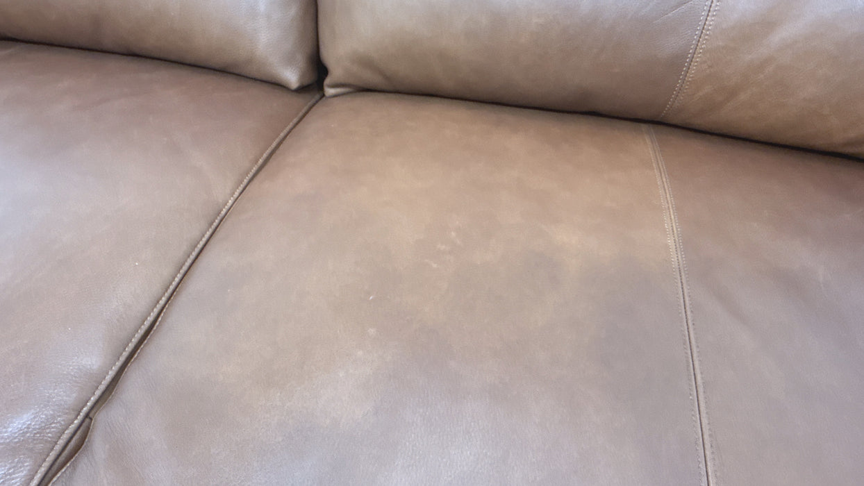 Sofology Adler Leather 3 Seater in Relaxed Soft Brown