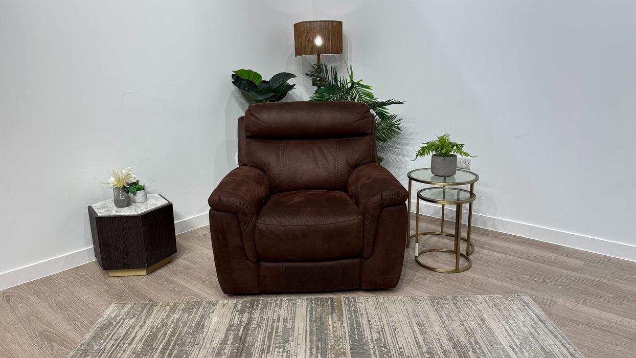 DFS Ronan Power Recliner Lift and Rise Chair In Walnut
