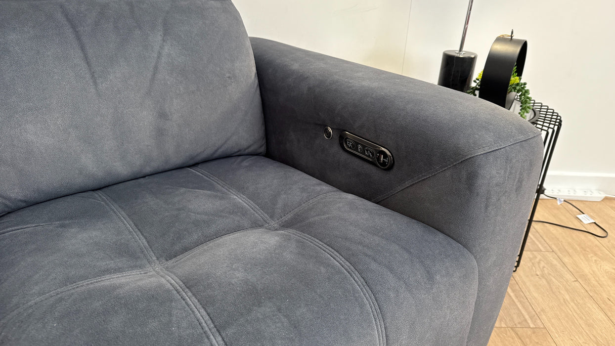 Sofology Marvella Fabric Recliner 3 Seater in Charcoal