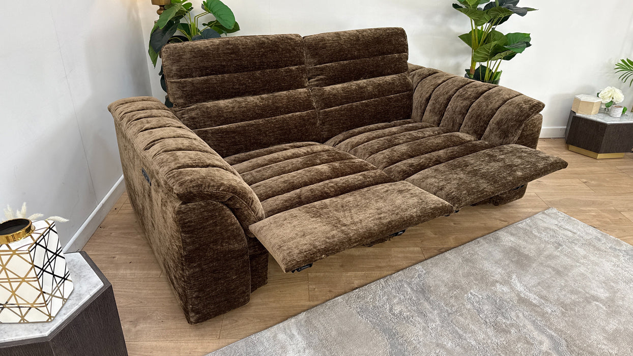 Sofology 2 Seater Power Recliner/Headrest in Carson Fabric