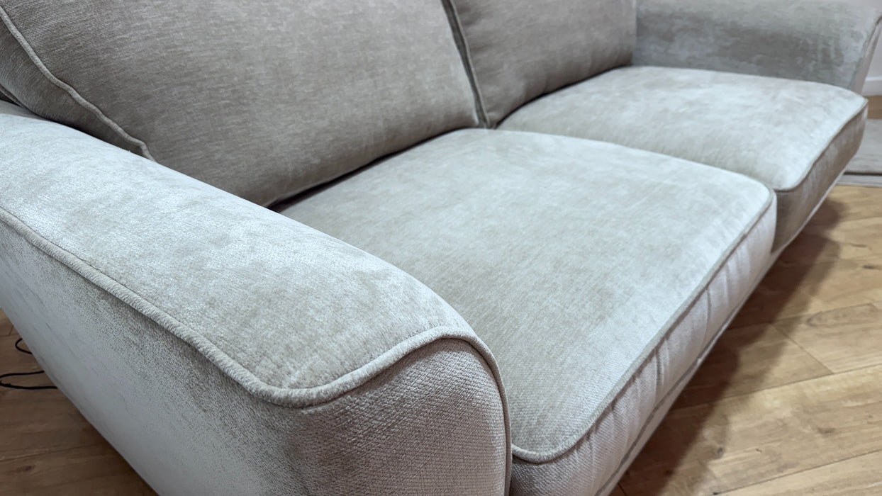 Sofology Newbury Fabric 3 Seater in Luxury Deep Pile Chenille Truffle Mix
