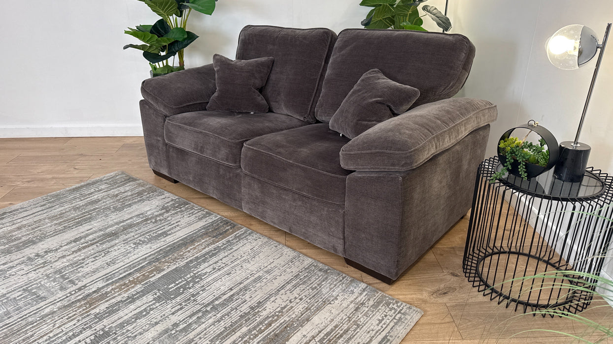 Sofology The Brixton 3 Seater Fabric Sofa in Soft Chenille Mocha All Over
