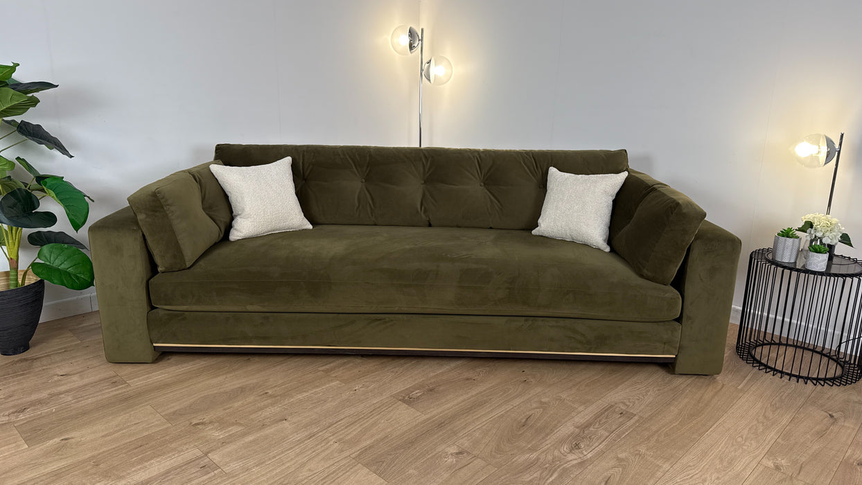 Brompton Grande Sofa - Olive