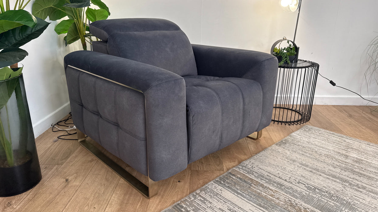 Sofology Marvella Fabric Chair in Lifestyle Flecked Charcoal