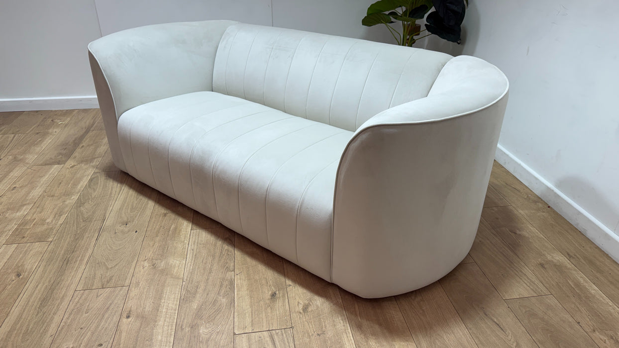 Sofology The Fitzrovia Fabric 2 Seater in Matt Velvet Milk Mix Without Trim