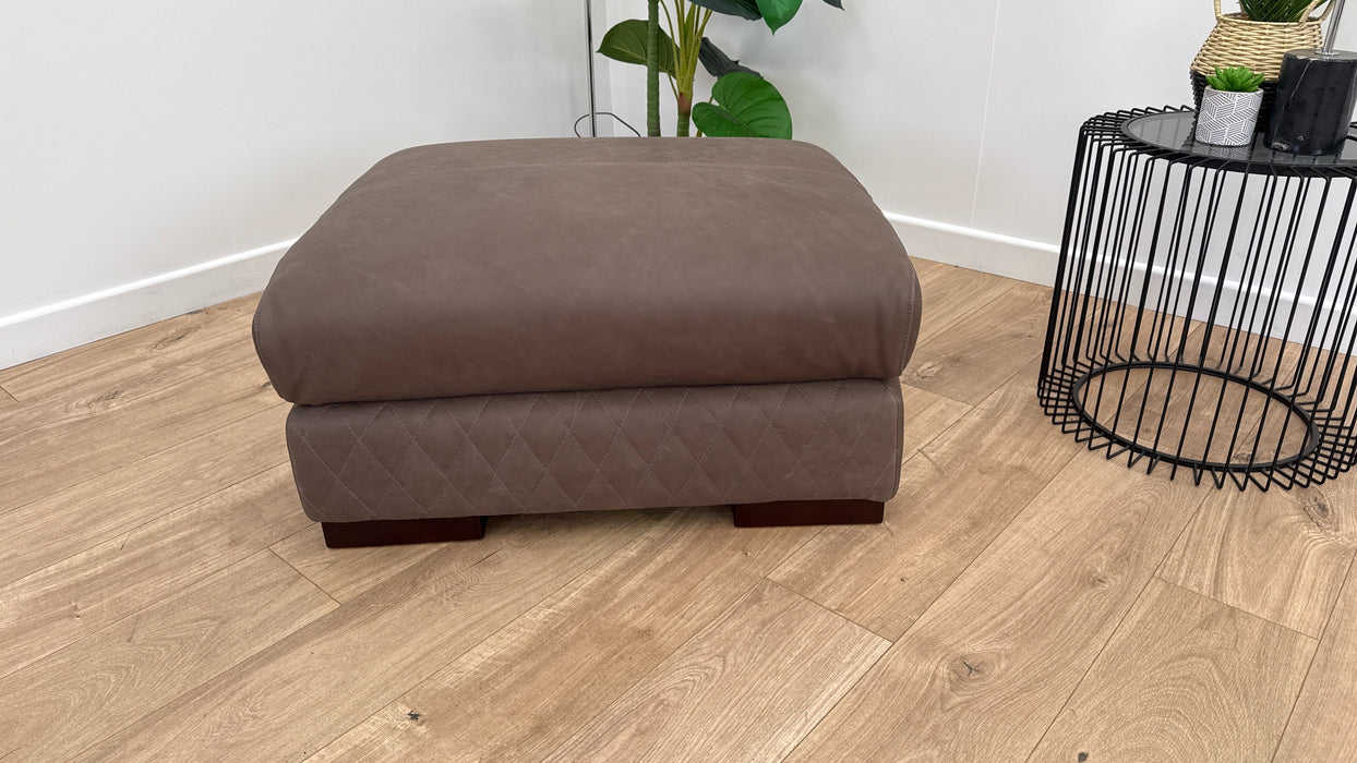 Firenze Designer Footstool - Leather