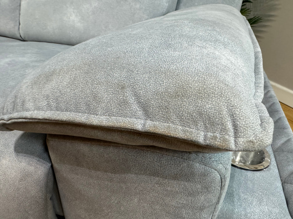 Benz Fabric 2 Seater - Lifestyle Flecked Fabric Silver (WA2)