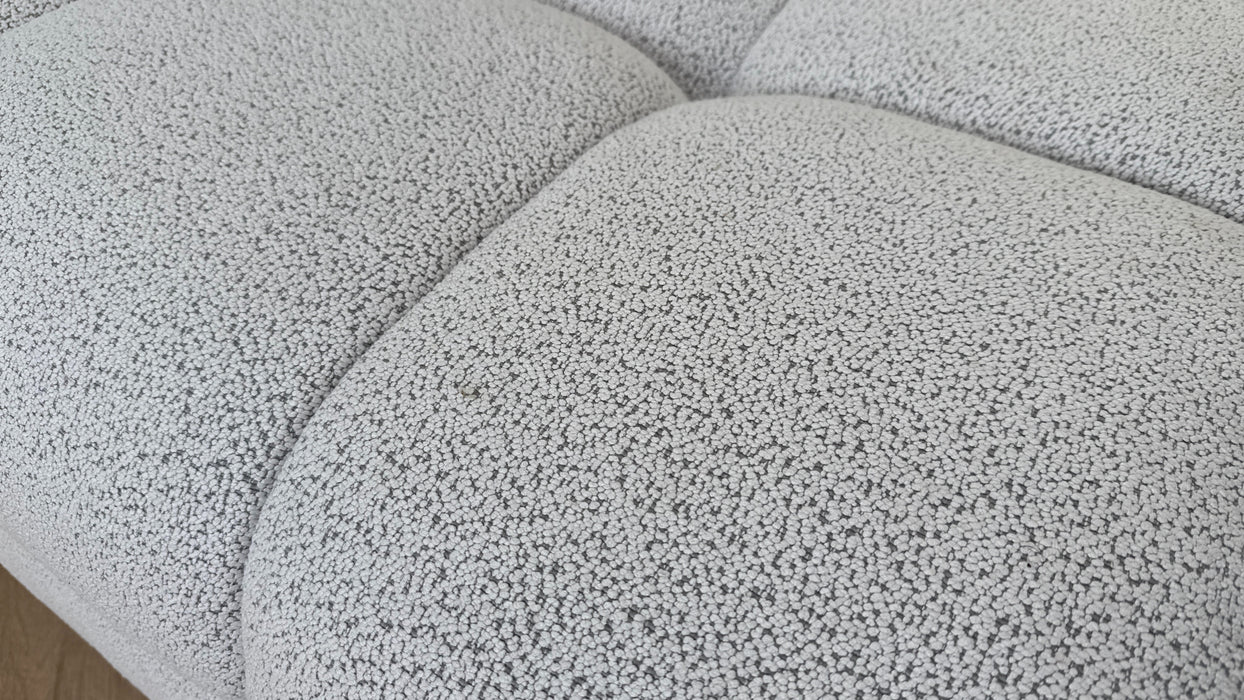 Sofology The Lunar Designer Storage Footstool in Relaxed Chenille Grey