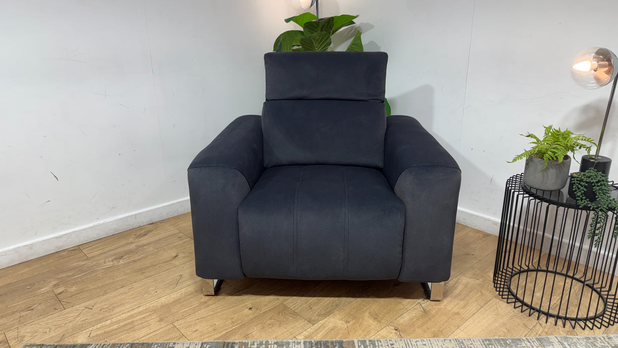 Sofology Marvella Fabric Chair in Lifestyle Flecked Anthracite